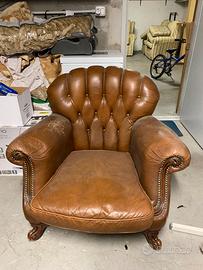 Poltrona vintage in pelle