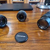 Tre obiettivi Zuiko per Olympus serie OM