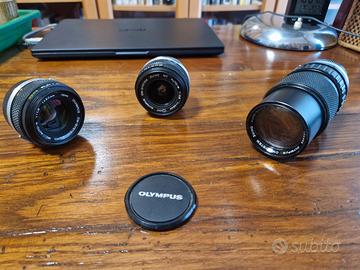 Tre obiettivi Zuiko per Olympus serie OM