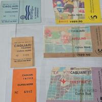 Biglietti del Cagliari calcio del   88/89/90