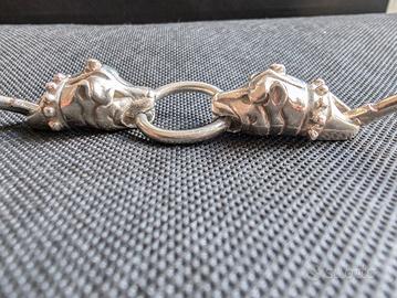  Bracciale argento teste di drago – stile etnico