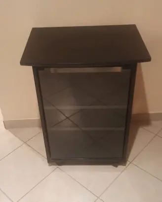 Mobile porta TV con rotelle e piatto girevole