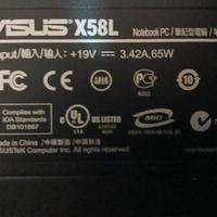 asus x58l batteria e 4 banchi di ram piu  2 hdd 