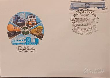 Filatelia - Lotto FDC Tema Treninrussi - 8 buste f
