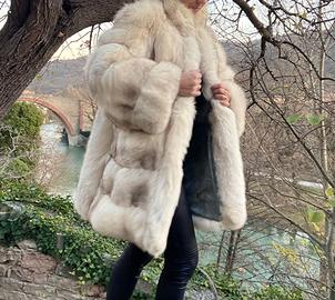 Pelliccia Volpe bianca della Groenlandia Alta Moda