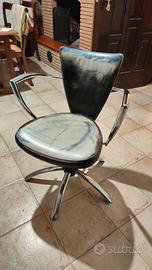 poltrona da barbiere vintage 