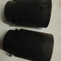 terminale scarico nero opaco ovale