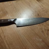 Coltello Chef Damasco 67 Strati - Manico in Legno