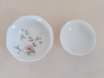 Due ciotole porcellana Limoges vintage