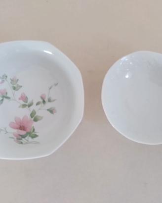 Due ciotole porcellana Limoges vintage