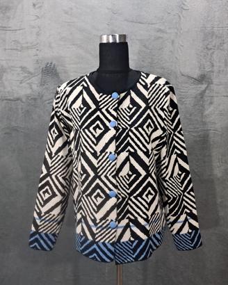 Cardigan donna fantasia geometrica – taglia S/L