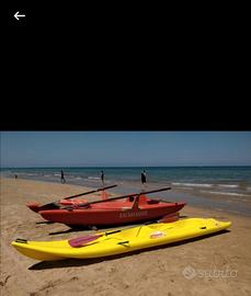 canoa rigida due posti oltre 4 metri