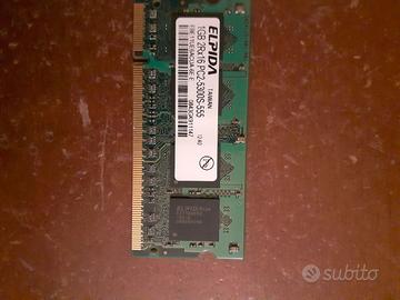 Schede memoria ram 1gb DDR2 + 2gb DDR3