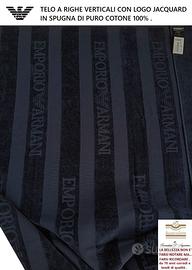 Telo spugna Armani cm. 170 x 100 mare bagno ecc.