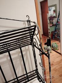 Scaffale libreria ferro battuto