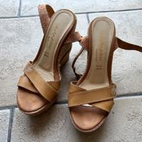 Sandali con zeppa donna Blu Byblos cammello tg 37