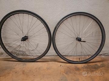 coppia ruote ambrosio placca oro