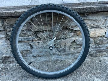 Ruota 24 bicicletta Mtb sgancio rapido