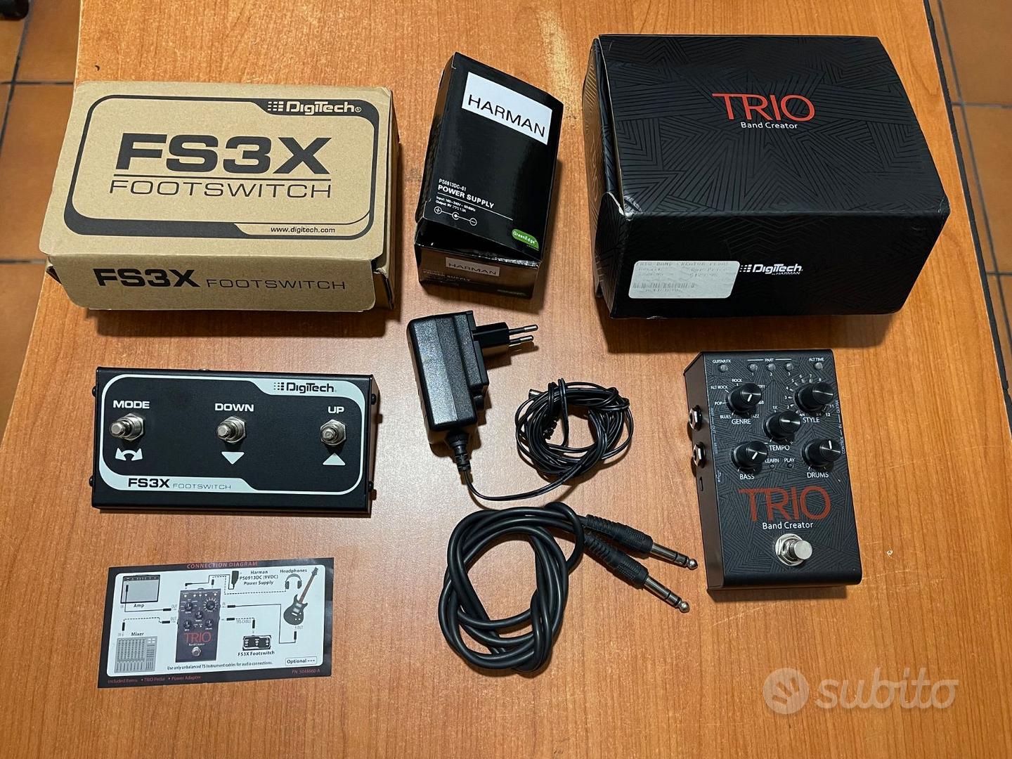 TRIO Band Creator + FS3X 中古品 DigiTech Trio Band Creator + DigiTech FS3X - Strumenti Musicali In