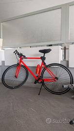 Bici Decathlon Elops Single Speed 500 Rossa - Pra