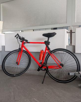 Bici Decathlon Elops Single Speed 500 Rossa - Pra