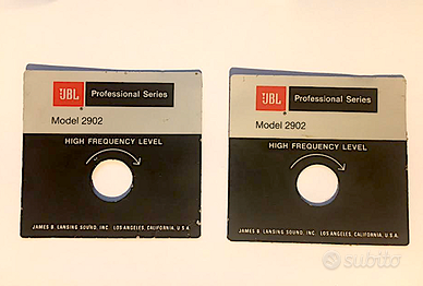 Jbl 2402 (badge x 2902 crossover) coppia targhette