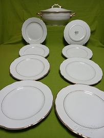 Set di Zuppiera e piatti in ceramica di Laveno.
