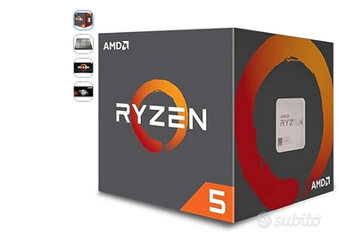Processore AMD Ryzen 5 1600X Processoro da 3.6GHz,