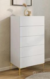 Cassettiera bianco opaco tipo Judith - Deghi