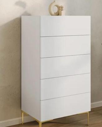 Cassettiera bianco opaco tipo Judith - Deghi