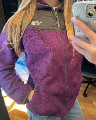 Giacca In Pile The North Face Viola Grigio M
