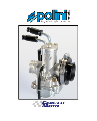 Carburatore Polini CP D. 17,5 starter aria filo
