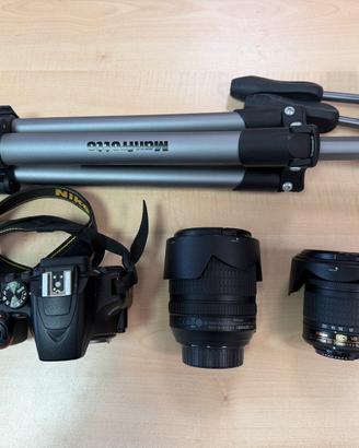 Nikon D3500, obiettivi e cavalletto