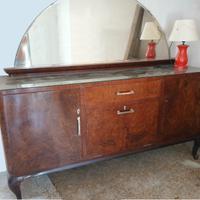 Credenza con specchio anni 40/50'