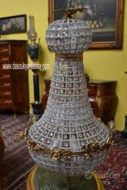 Lampadario a mongolfiera altezza 77 cm.