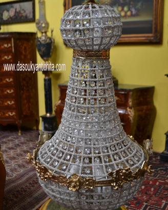 Lampadario a mongolfiera altezza 77 cm.