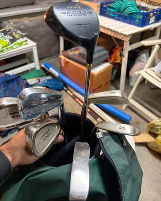 Set Mazze da Golf + Sacca, Palline e Tee