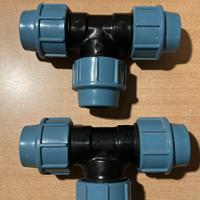 Raccordi a T compressione 32 mm – 2 pezzi