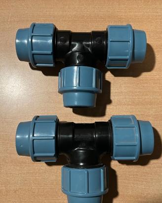 Raccordi a T compressione 32 mm – 2 pezzi