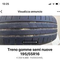 Treno gomme 195/55 R16