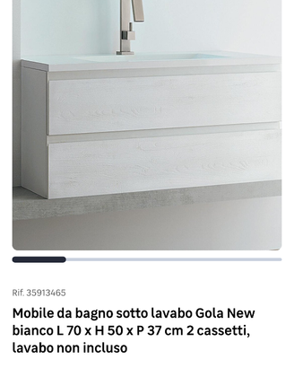 Mobile bagno sotto lavabo