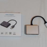 Adattat. da USB a Hdmi Vga a più monitor