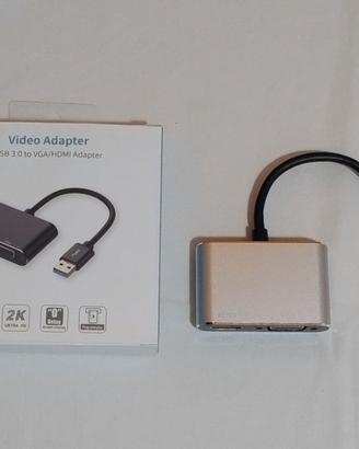 Adattat. da USB a Hdmi Vga a più monitor