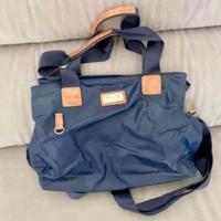 Borsa Lotto come nuova con manici e tracolla blu