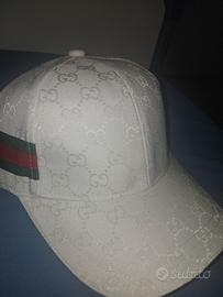 cappellino gucci bianco- RITIRO A MANO A TORINO 