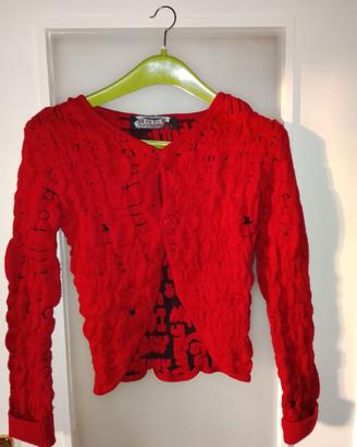 Cardigan rosso Desigual, taglia M