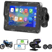 Display Moto Carplay e Android, 2 TELECAMERE NUOVA