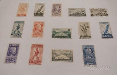 francobolli Africa orientale italiana 
