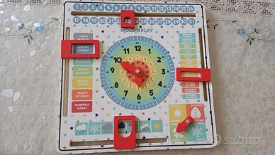 Gioco il pannello del tempo italiano-inglese