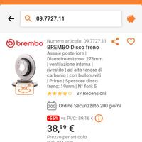 dischi freni e pasticche assale posteriore BMW e46